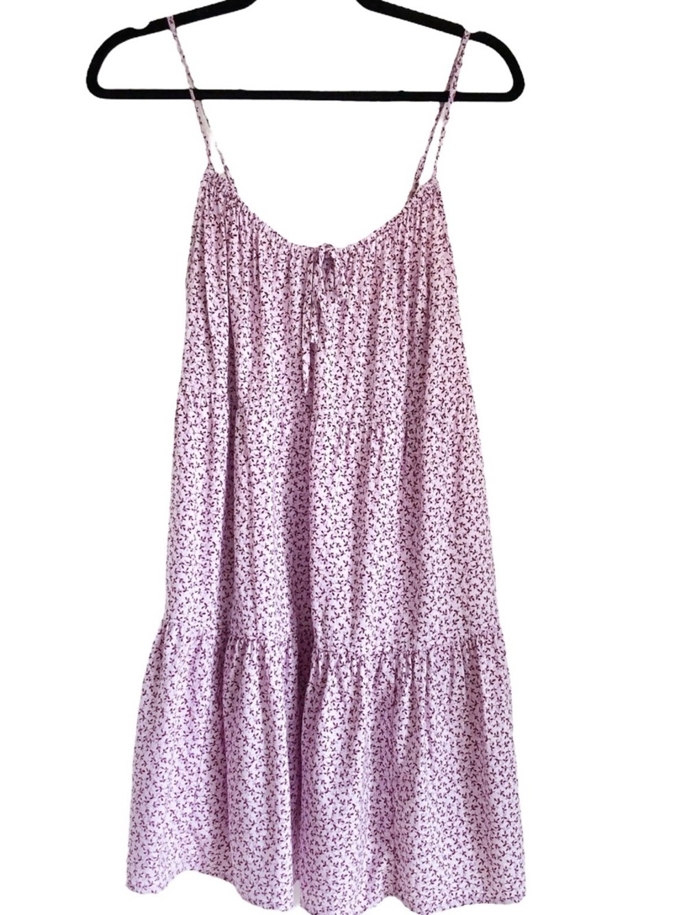 Old Navy Purple Lily Cami Tiered Dress Size Medium
